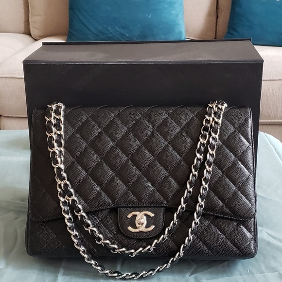 Chanel Jumbo XL Classic Cavalier Leather - Picture 3 of 8